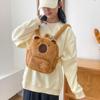 [EZBUYGO] Cute Capybara Plush Backpack for Women, Multi-Purpose Cartoon Funny Capybara Crossbody Bag, Large Capacity Tote Bag