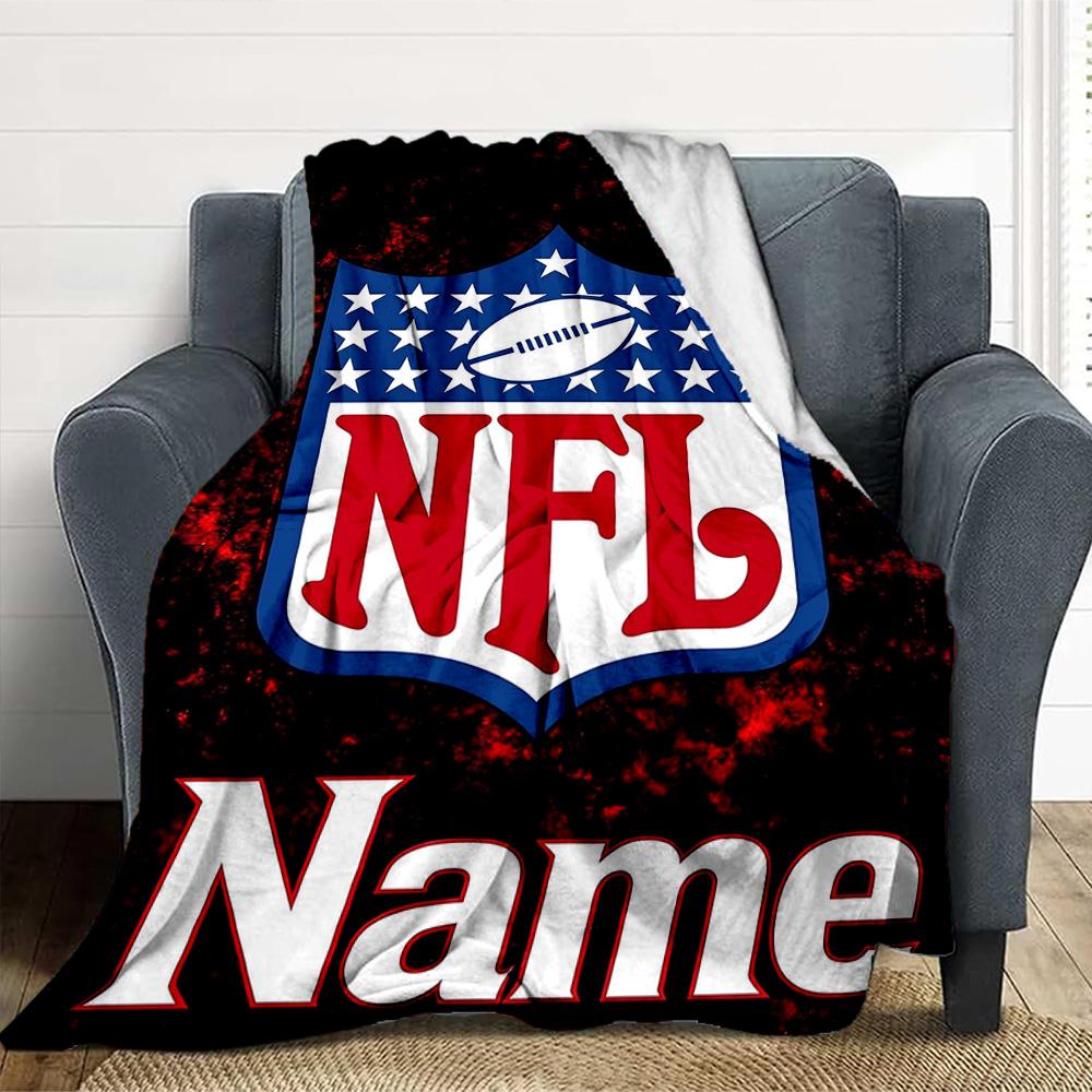 Custom Nfl Game Soft Throw Blanket Flannel Blanket Warm Sofa Bed Camping home Decor Unique Christmas Gift C10375