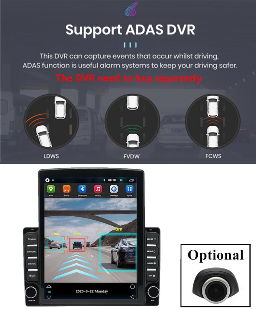 9.7'' Android 13 Carplay 1GB 16GB Car Radio Navi GPS For Chevrolet Camaro Holden
