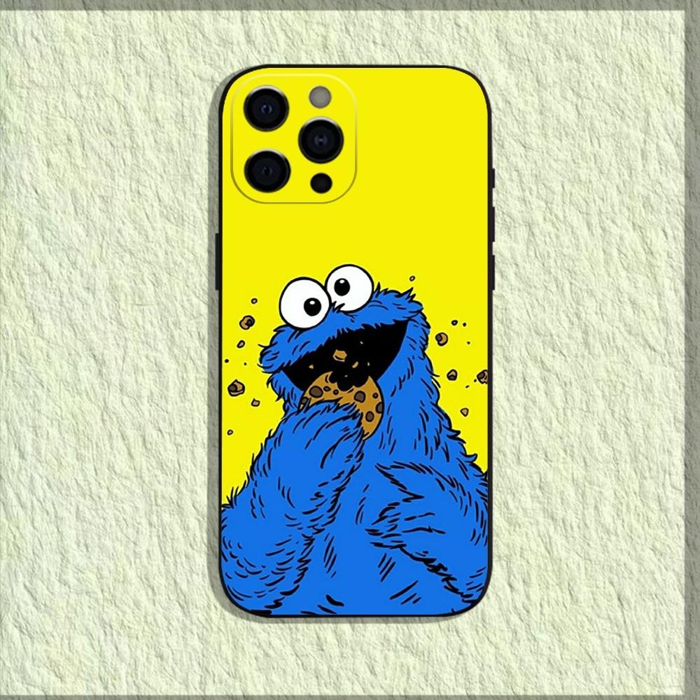 Funny C-Cookie-M-Monster Phone Case For iPhone 16,15,14,13,12,11,Pro,X,XS,Max,XR,Plus,Mini Soft Black Cover