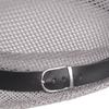 Herren Fedora Breiter Rand Netz Frühling Sommer Einfarbige Flache Krempe Sonnenschutzhut für Draußen
