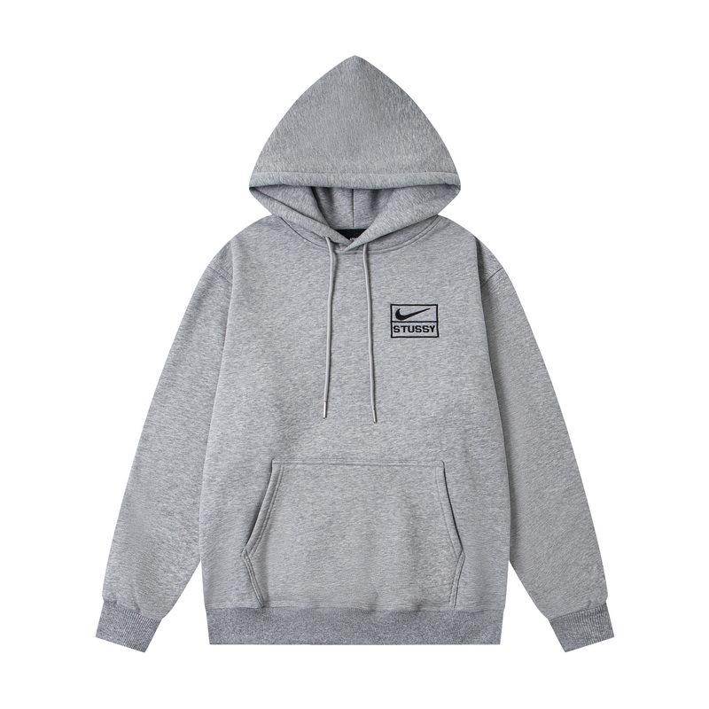 Trendy New Arrival: Unisex College Style Loose Hoodie with Embroidered Letter Logo