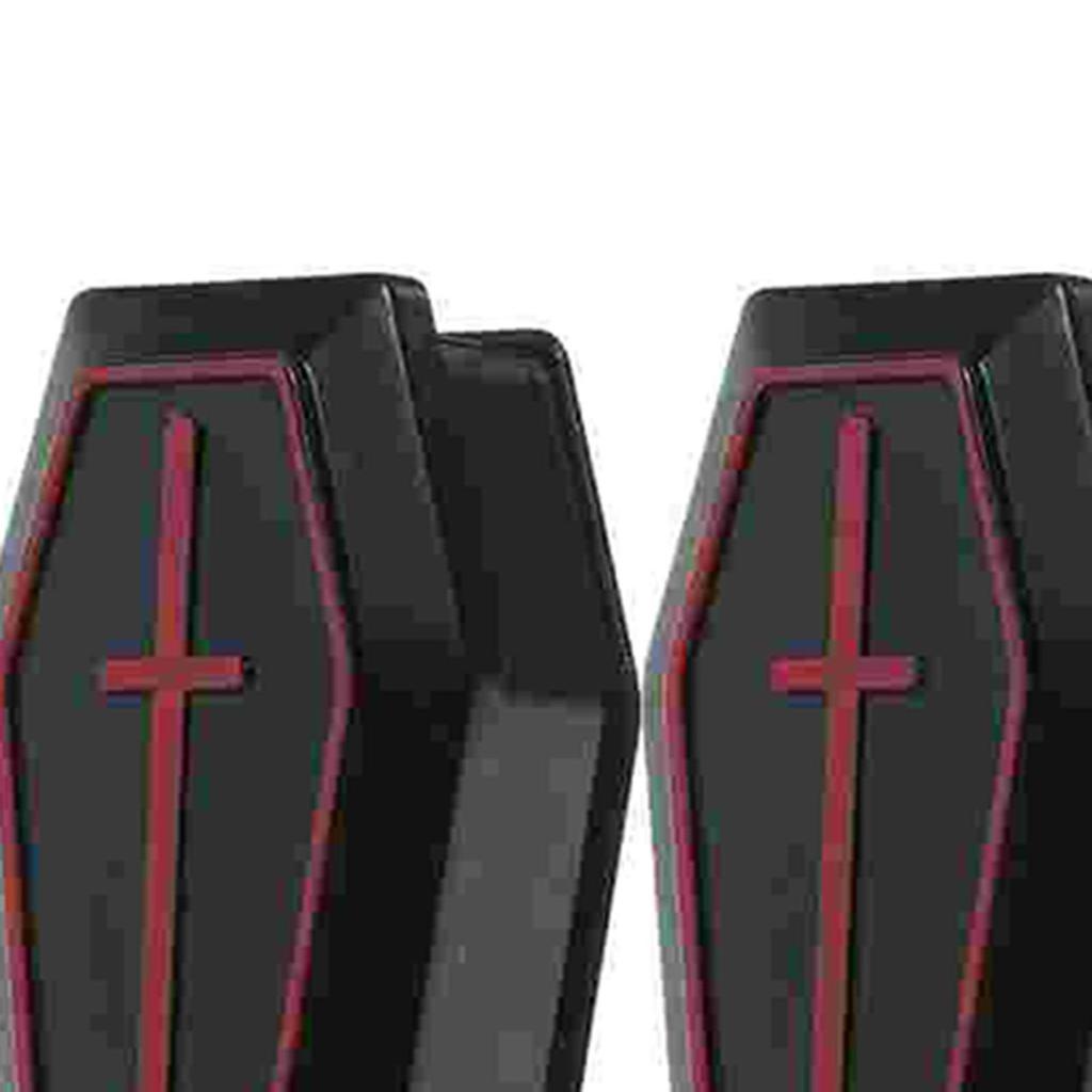 10Pcs Mini Coffin Boxes Halloween Decoration Organizer Vintage Style Handcraft with Lid Jewelry