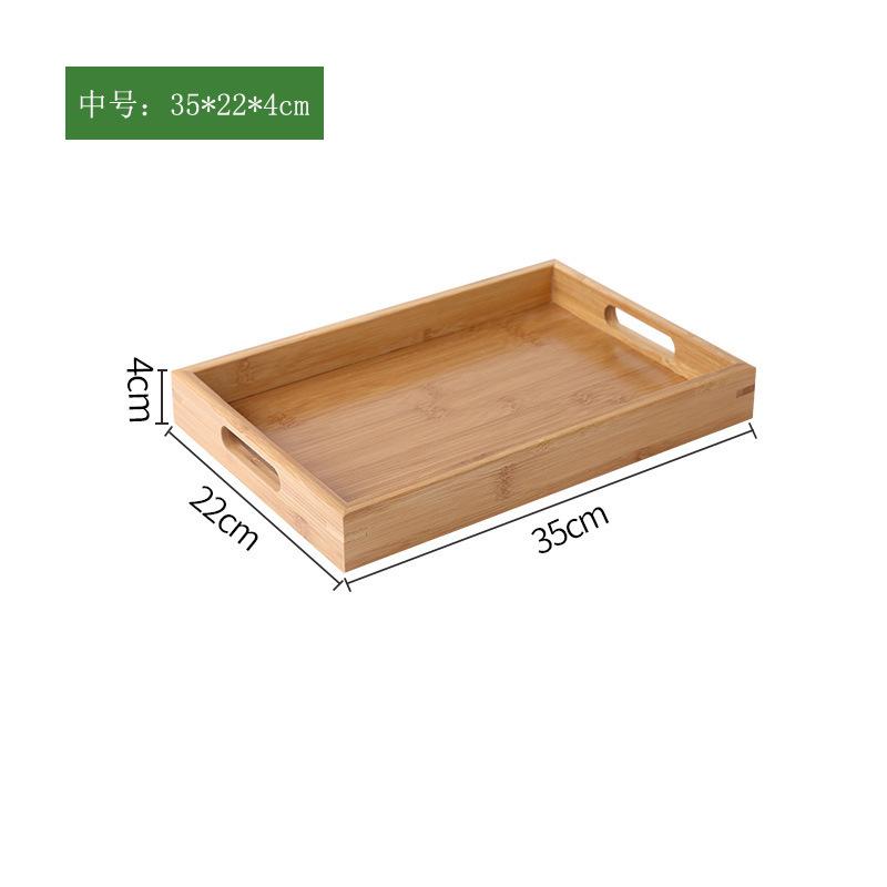 Japanischen Stil Runde Tablett Lebensmittel Servierplatte Holz Snack Deseert Platte Teaboard für Home WF