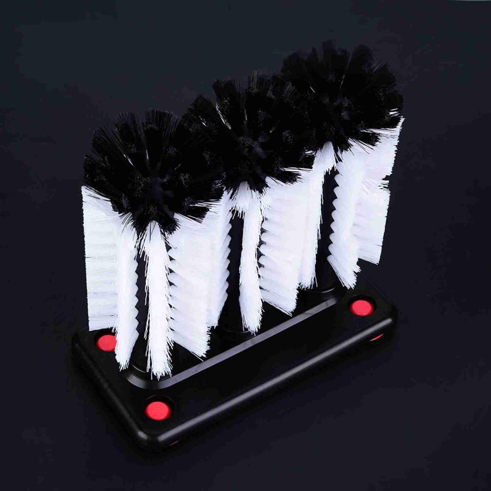 Black Cup Cleaning Brush Round Base Bottle Brush Kitchen Tools Glass Washer Bar Counter
