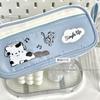 Multifunctional Music Cat Pencil Case Storage Box Zipper Pencil Bag  Student Kid