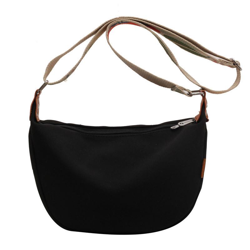 2023 New Urban Simple Canvas Dumpling Bag Women's Crossbody Bag Lightweight Small Shoulder Bag