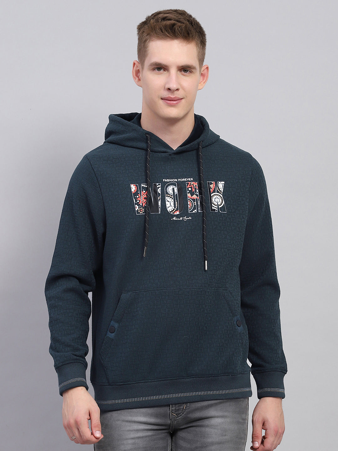 Monte Carlo Men Regular Fit Green Sweatshirt 3XL