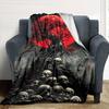 1pc Moonlit, Cemetery Soft Warm Throw Blanket Nap Blanket For Couch Sofa Office Bed Camping Travel,Comfortable