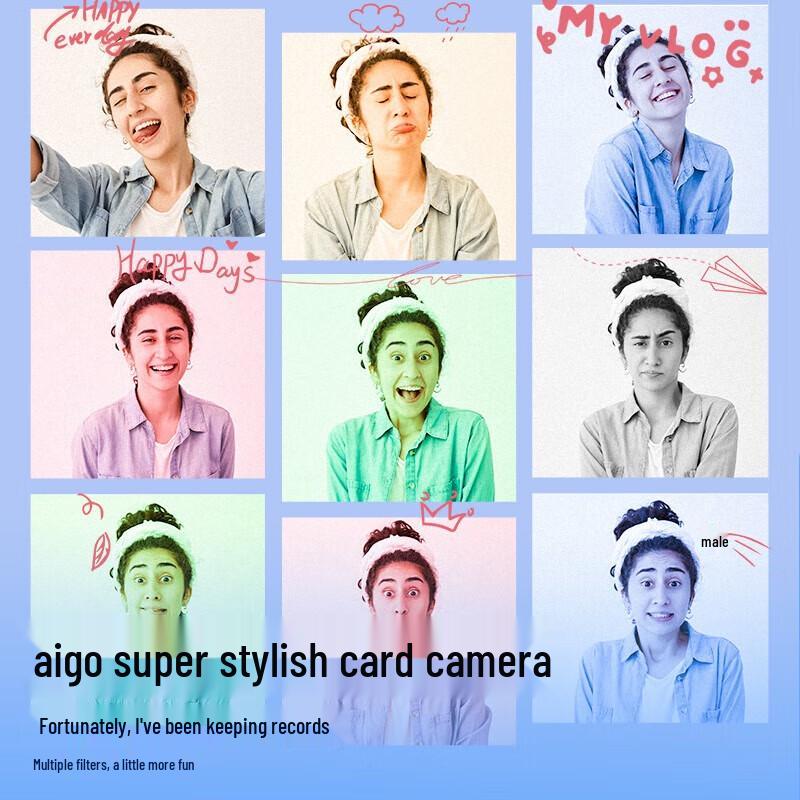 Aigo E6 Kids/Vlog Digital Camera (CN Version)