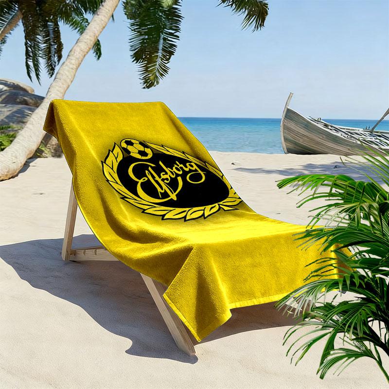 IF Elfsborg Print Beach Towel, Large Soft Quick Dry Towel for Beach Camping Swimming