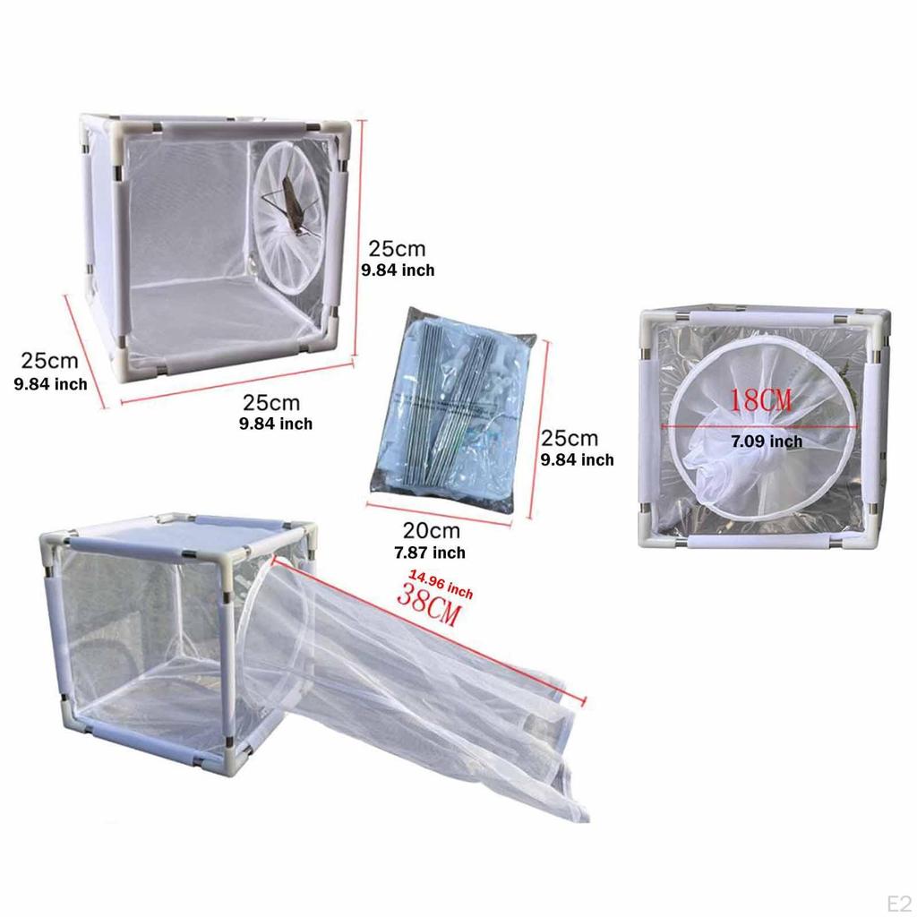 Fütterungsnetz Käfig 9,84x9,84x9,84 Zoll Barriere Maschennetz für Innenhof