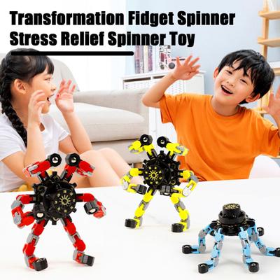 Deformation Spinning Top Toy Portable Stress Relief Fingertip Mechanical Gyro Educational Chain Spinner Sensory Toy Kids Adults Birthday Gift