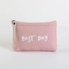 Japan-Korea Canvas Cosmetic Clutch: Travel-Size Lipstick & Phone Organizer