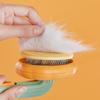 Pumpkin Pet Brush Self Cleaning Slicker Brushes for Shedding Dog Cat Grooming Comb Removes Loose Underlayers and Tangled Hair