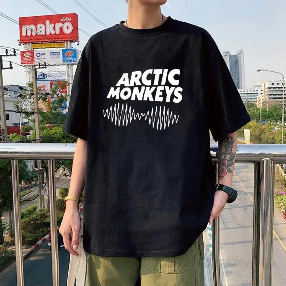 Arctic Monkeys Inspired T Shirt - Album List Doodle Print Vintage T-shirt Men Women Hip Hop Punk Short Sleeve Tshirts Streetwear