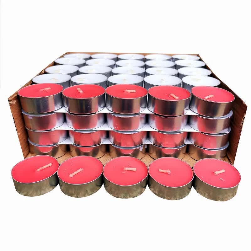 LIEI 100-Piece Smokeless Round Scented Candles
