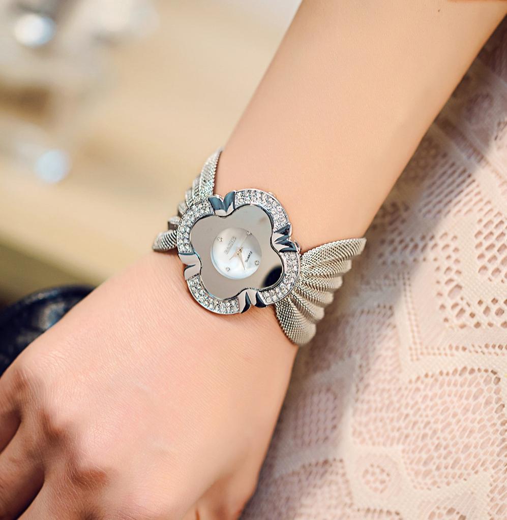 Bracelet Watch Bright Diamond Butterfly Mesh Belt Ladies Quartz Watch Watch