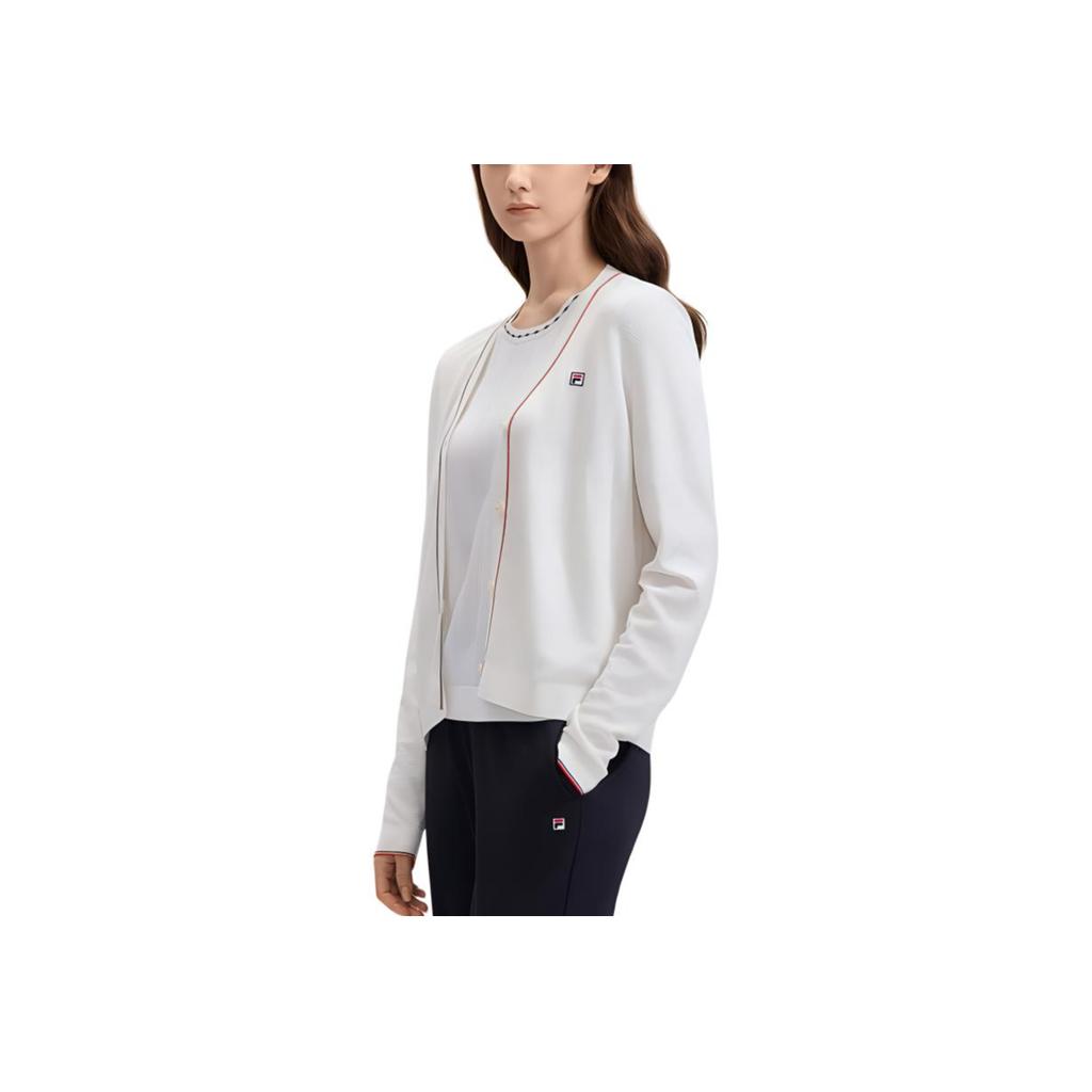 New FILA Knitwear Women's Steam White F11W431405F-IV