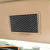 Carbon Fiber Car Accessories Vanity Makeup Mirror Panel Modified Interior Trim Cover Sticker For Ford Focus MK3 2012-2018