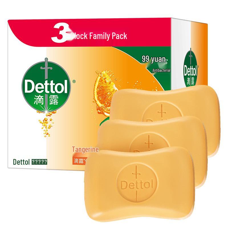 Антибактериальное мыло Dettol с цитрусовым ароматом (115 г x 3 плитки x 3 упаковки)
