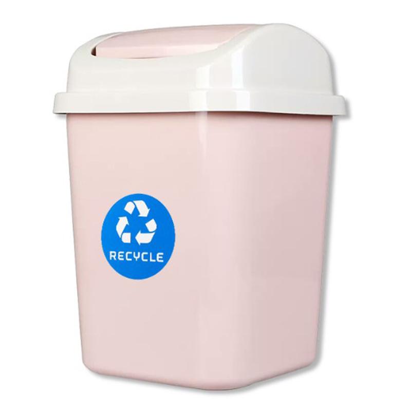 6Pcs Diameter 10Cm Pvc Recycle Trash Bin Sticker Vinyl Stickers Decals For Label Bins Containers Garbage Cans Home Decor