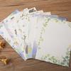 Elegant A5 Chinese Style Letterhead with Ancient Hot Stamping, 8 Colorful Writable Sheets