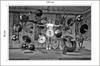 Photomural Woman Floating Between Sports Equipment Smooth Vinyl 135x90
