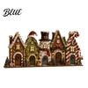 Wood Holiday Sign Wooden Christmas Table Sign Book Tree House Scarecrow Tabletop Rustic 2D Flat Decor for Mantel Shelf Desktop Seasonal Centerpiece