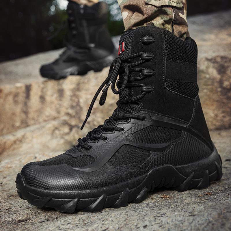 Ultra-Light Non-Slip High-Top Tactical Hiking Boots for Outdoor Adventures