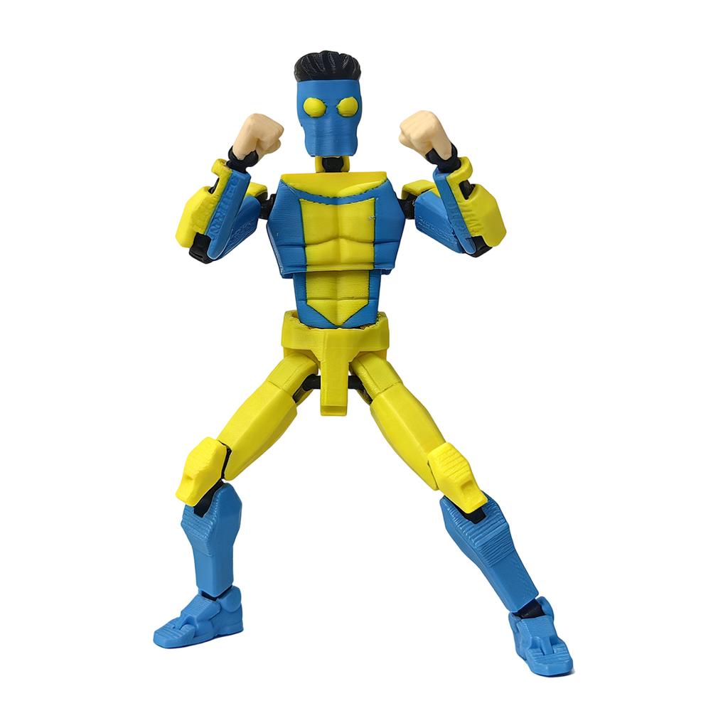 A 3D-printed Action Figure Model   From *Invincible*, Featuring Fully Articulated Joints. This Collectible Toy Offers A Highly Realistic Appearance
