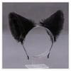 Cute Cat Fox Fur Ear Hair Hoops Night Hairband Headbands Hair Cat Ear Hair Band