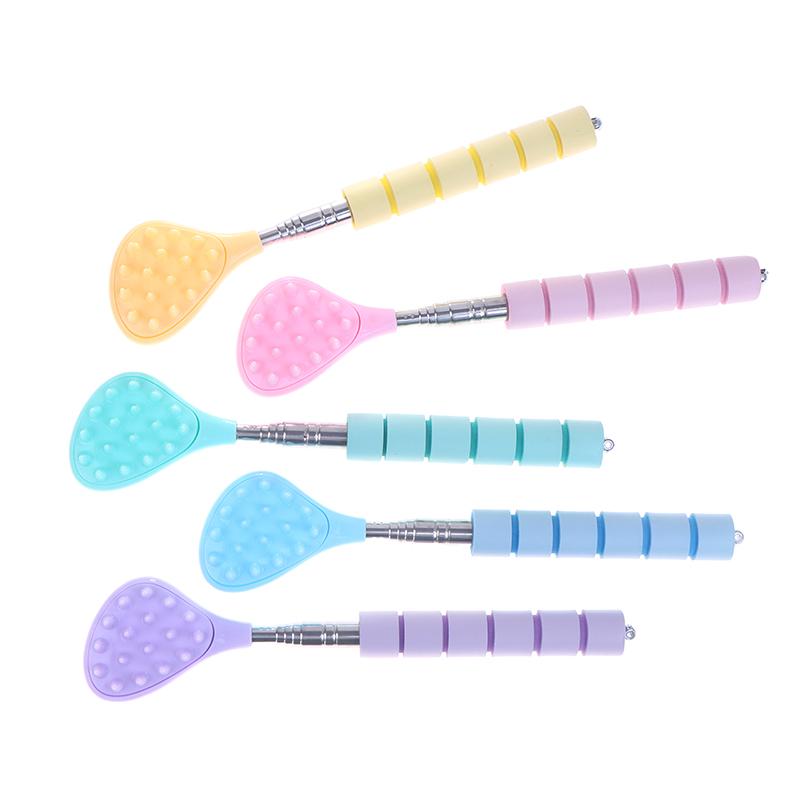 Extendable Cactus Back Scratcher With 2 Size Spikes Retractable One-Hand Itch Stick For Men & Women Portable Point Massage Stick