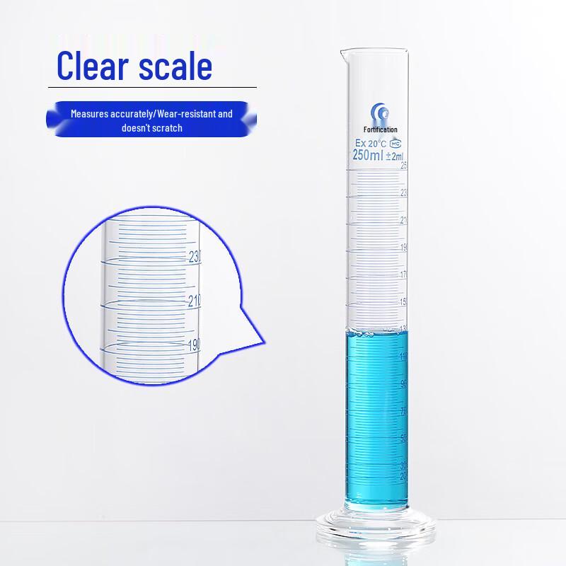 Leigu Lab Glass Graduated Measuring Cylinder