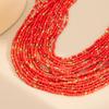 Elegant Beads Necklace Charm Necklace Beads Bracelet Multilayer Necklace Chain Necklace Suitable for Fashion Outfit