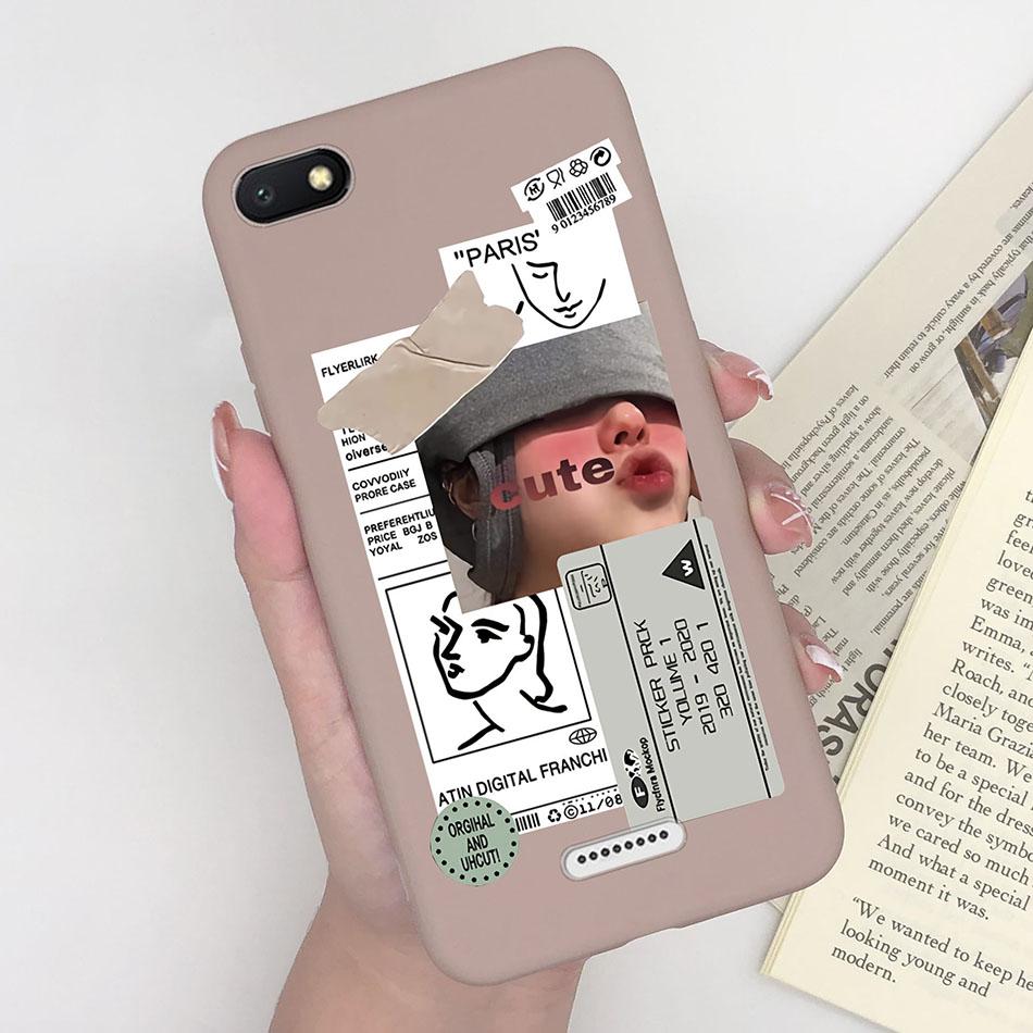 For Xiaomi Redmi 6A Case Cover Soft Silicone multicolor cute tpu Phone Cover Case For Xiomi Redmi 6A 6 A A6 bumper Phone Funda