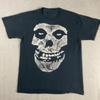 Tricou Misfits Skull Band Vintage Y2K Punk Rock Negru S-4XL Tricou Unisex