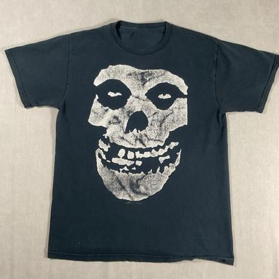 T-shirt Misfits Skull Band Vintage Y2K Punk Rock Noir S-4XL T-shirt Unisexe