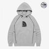 The North Face White Label Hooded Pullover Dome Logo Melange Grey