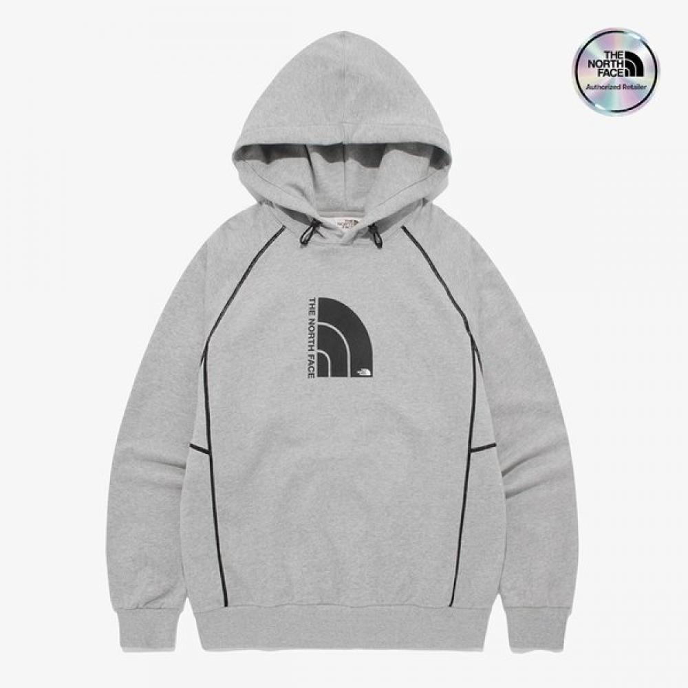 The North Face White Label Hooded Pullover Dome Logo Melange Grey MELANGE GREY/095