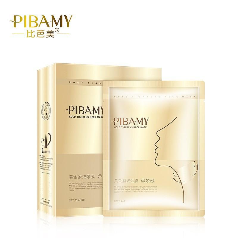 

Маска для шеи Biba Beauty Gold Neck Mask увлажняющая, омолаживающая, лифтинговая, против мелких морщин (10 кусочков) 10 pcs 25ml