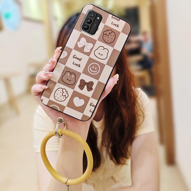 Anti-knock Bracelet Phone Case For Nokia G100 heat dissipation Back Cover Funny Solid Color Waterproof Youth Cartoon