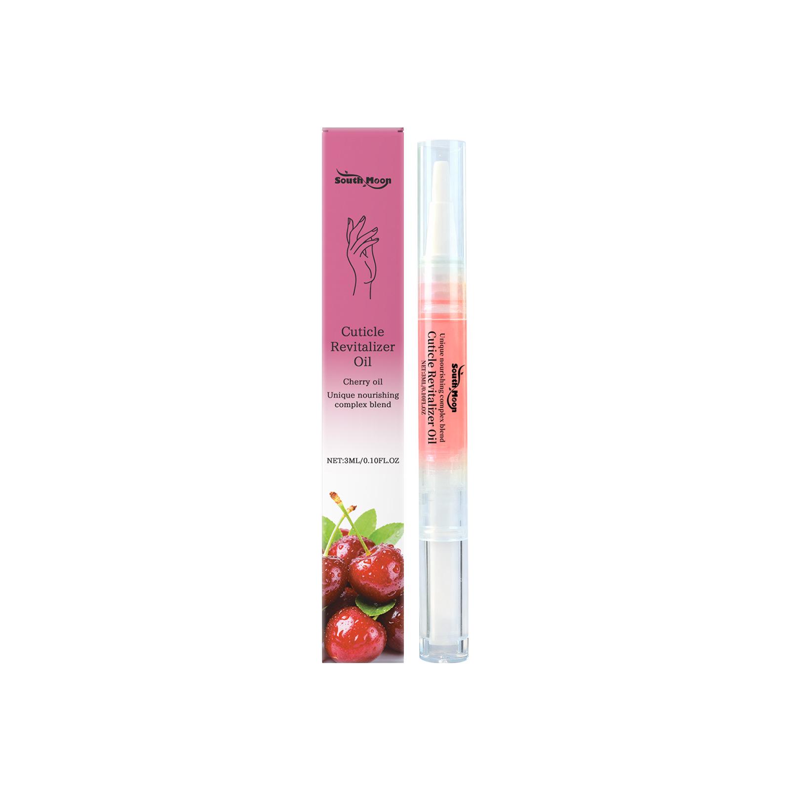 SOUTH MOON Cherry Nail & Cuticle Oil Pen for Hands & Feet - Moisturizes, Glosses, and Smooths Nails with Gentle Care