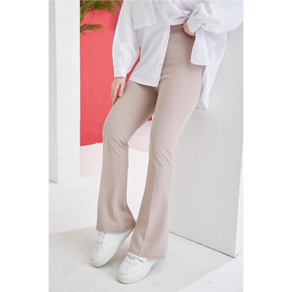 206 Spanish Leg Fabric Trousers