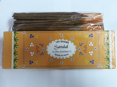 Sandale (Chandan) Agarbatti Räucherstäbchen 100 Gramm Flora Weihrauch Agarbatti