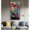 Con carteles e impresiones de plumas para decoración para las paredes del salón arte Pop chica india lienzo pinturas artísticas de pared acuarela mujer india