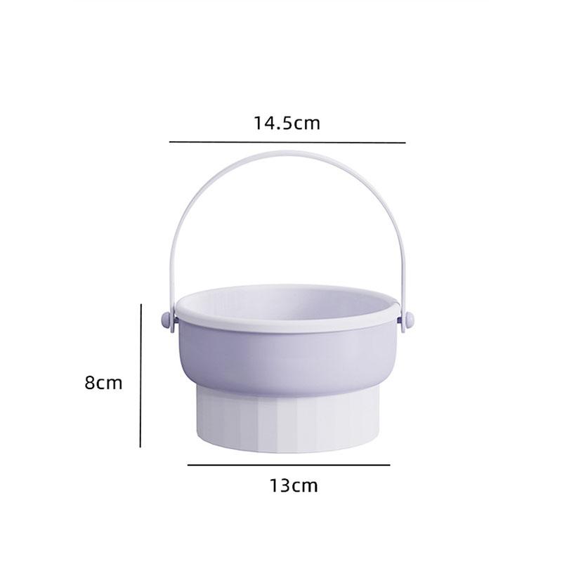Multifunctional Makeup Brush Cleaning Box Sponge Brush Dry Cleaning Cleaner Powder Puff Wash Brush Box Makeup Tools Drying Shelf фиолетовый