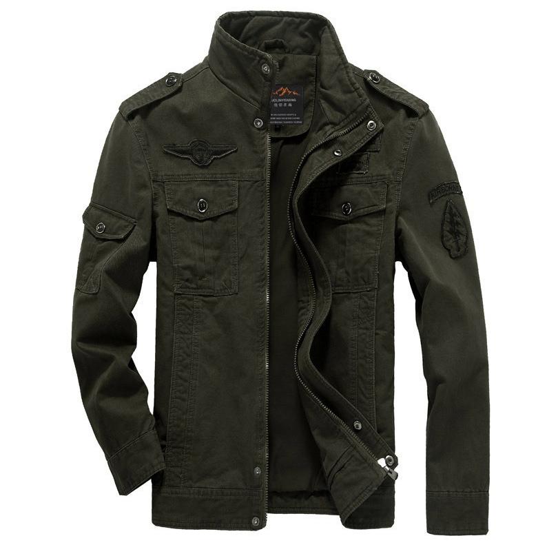 Chaquetas Cargo Casuales de Primavera y Otoño para Hombre Abrigo Chaqueta Hombre Talla Grande S-6XL Chaqueta Holgada para Exteriores