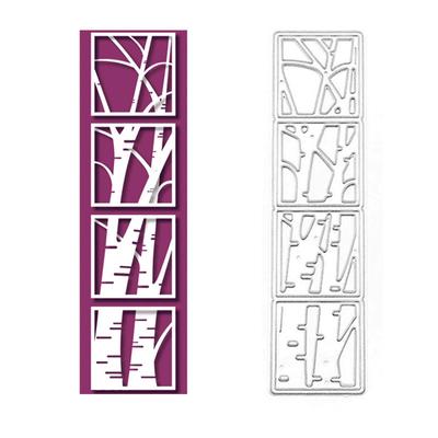 Window Trunk Birch Design Style Metal Cutting Die Stencil for DIY Scrapbooking Album Photo Embossing Paper Card Craft Decor