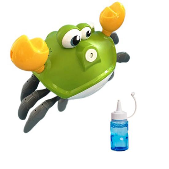 Dancing Crab Bubble Machine Automatic Blower with Music Interactive Bubble Maker for Kids Outdoor Play